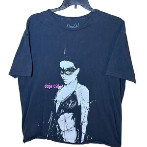 Official Doja Cat Masquerade Graphic Band T-Shirt Black Size XXL